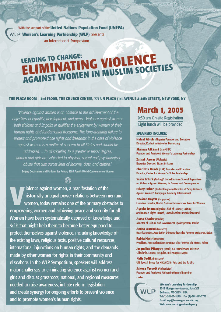 2005 Leading to Change Eliminating Violence