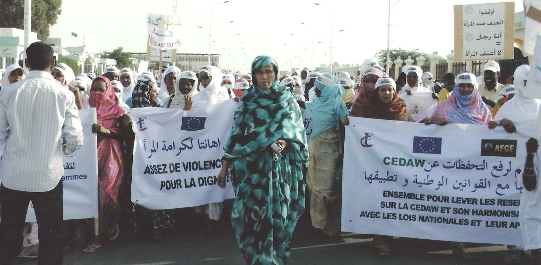 Aminetou Leading March 