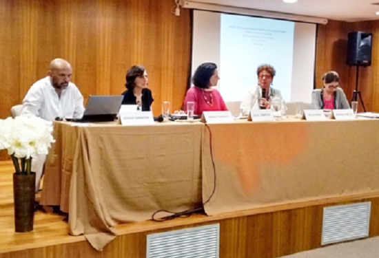 A panel at the event discusses family law reforms in Brazil.