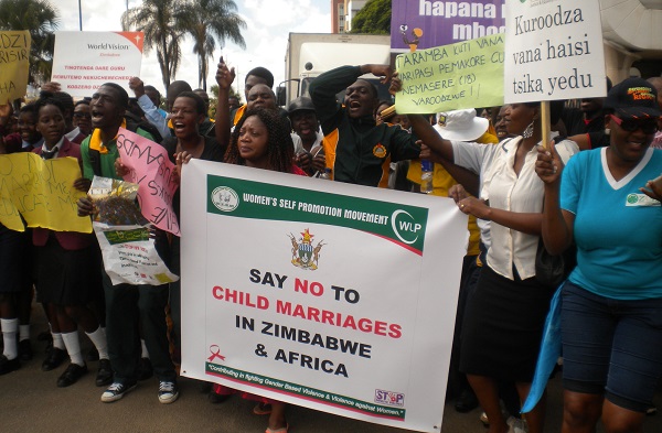 March to End Child Marriage Zimbabwe 2016