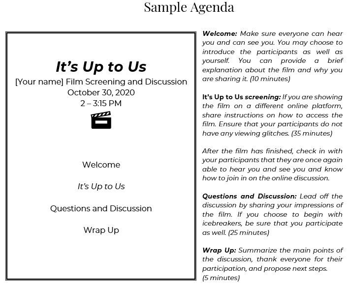 Sample Agenda