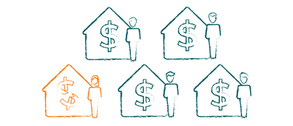 1 in 5 households 