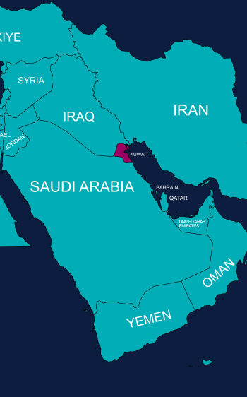 Middle East_Map_Kuwait