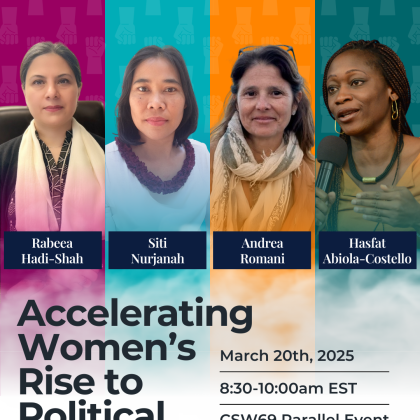 Accelerating Women’s Rise to Political Power