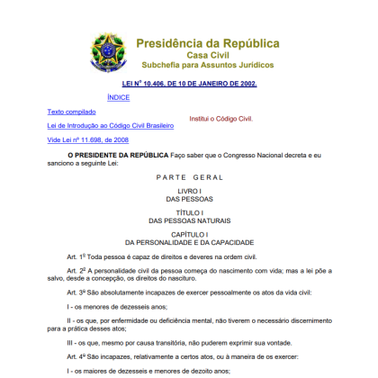 Civil Code of Brazil_Portuguese